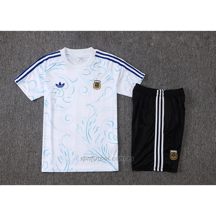 Chandal del Argentina Manga Corta 2026-2027 Blanco - Pantalon Corto